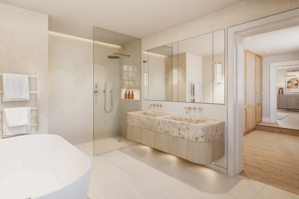 The Old Rectory | Master En-suite | Interior Designers